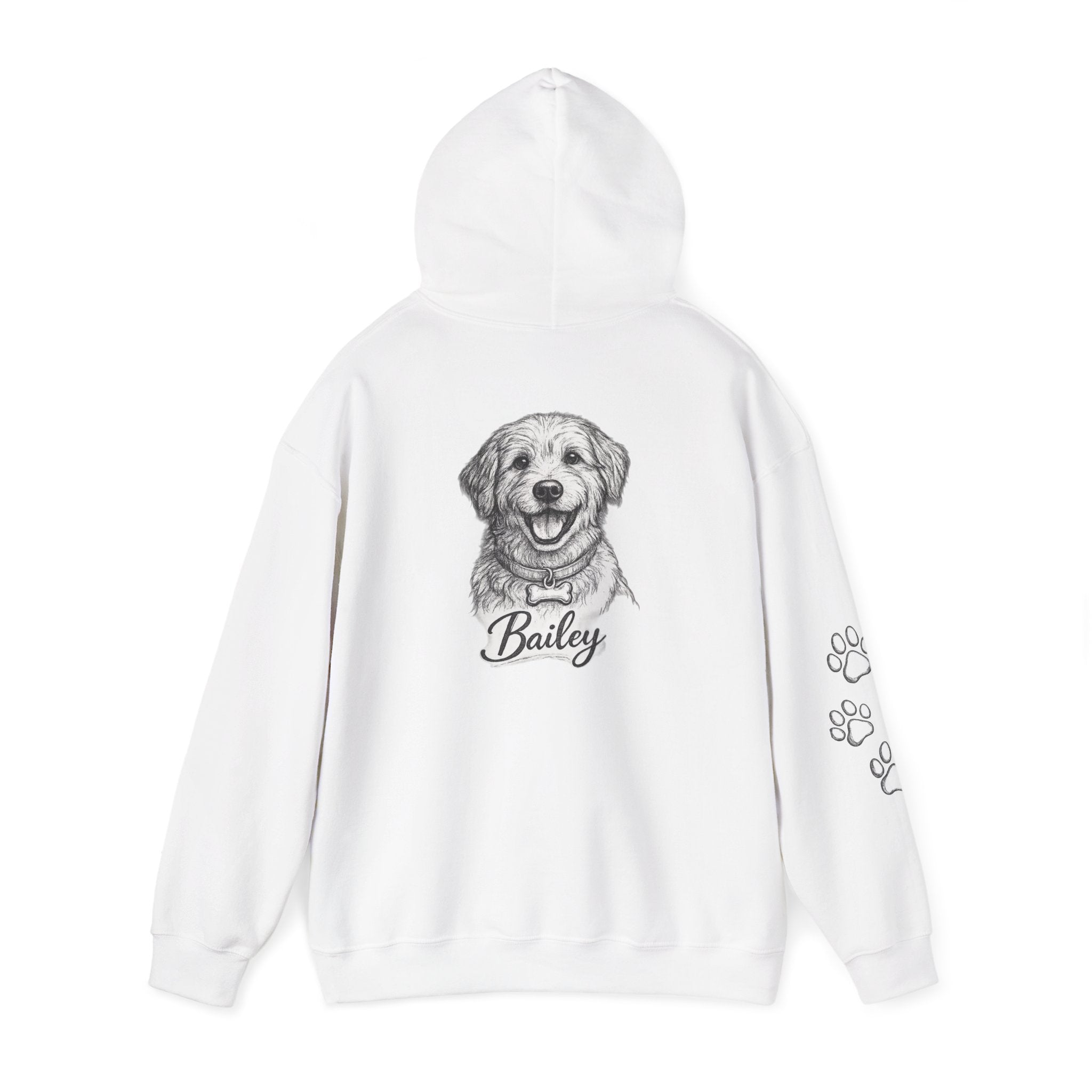 Custom Dog Hoodie – Personalized Pet Portrait Sweatshirt