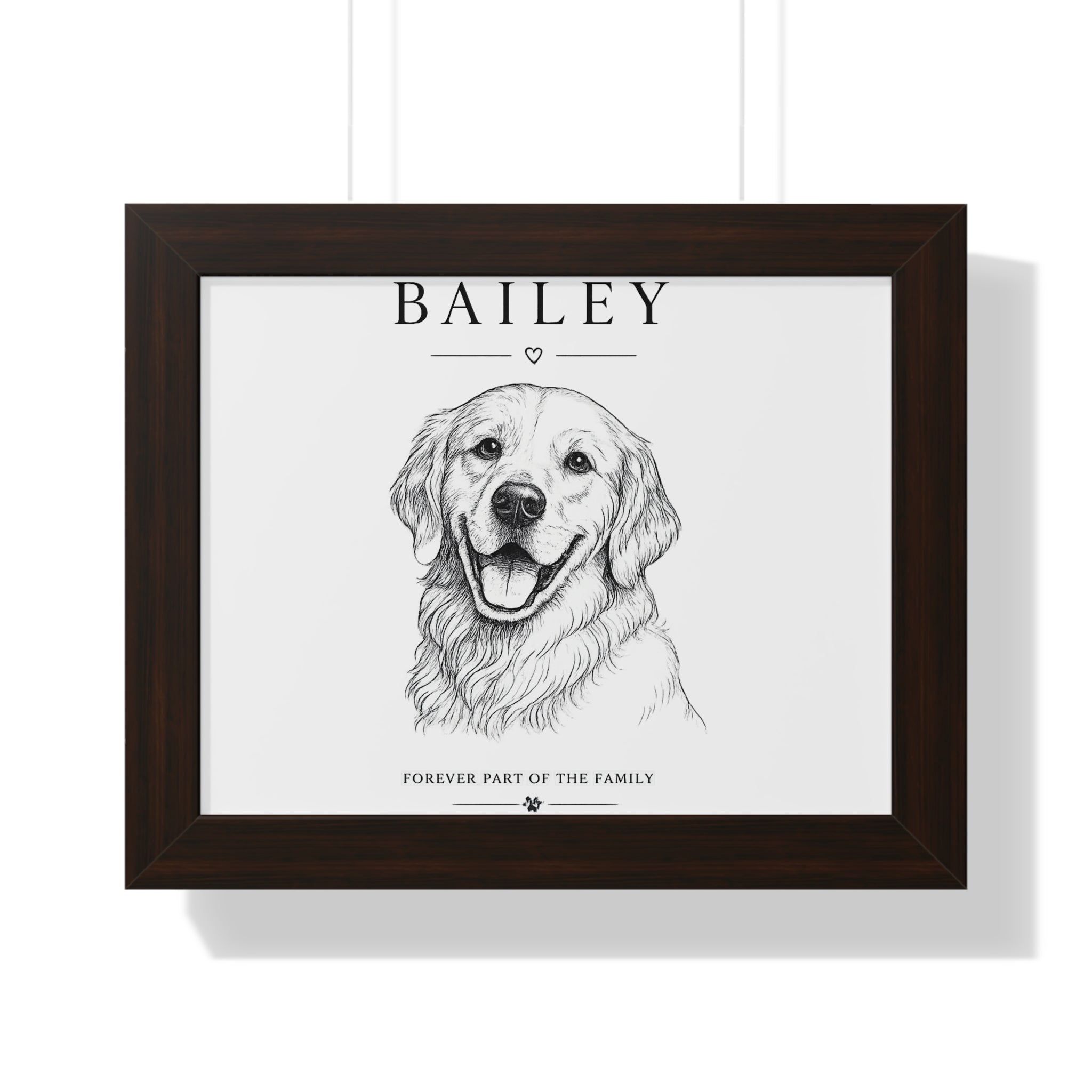 Personalized Framed Pet Portrait