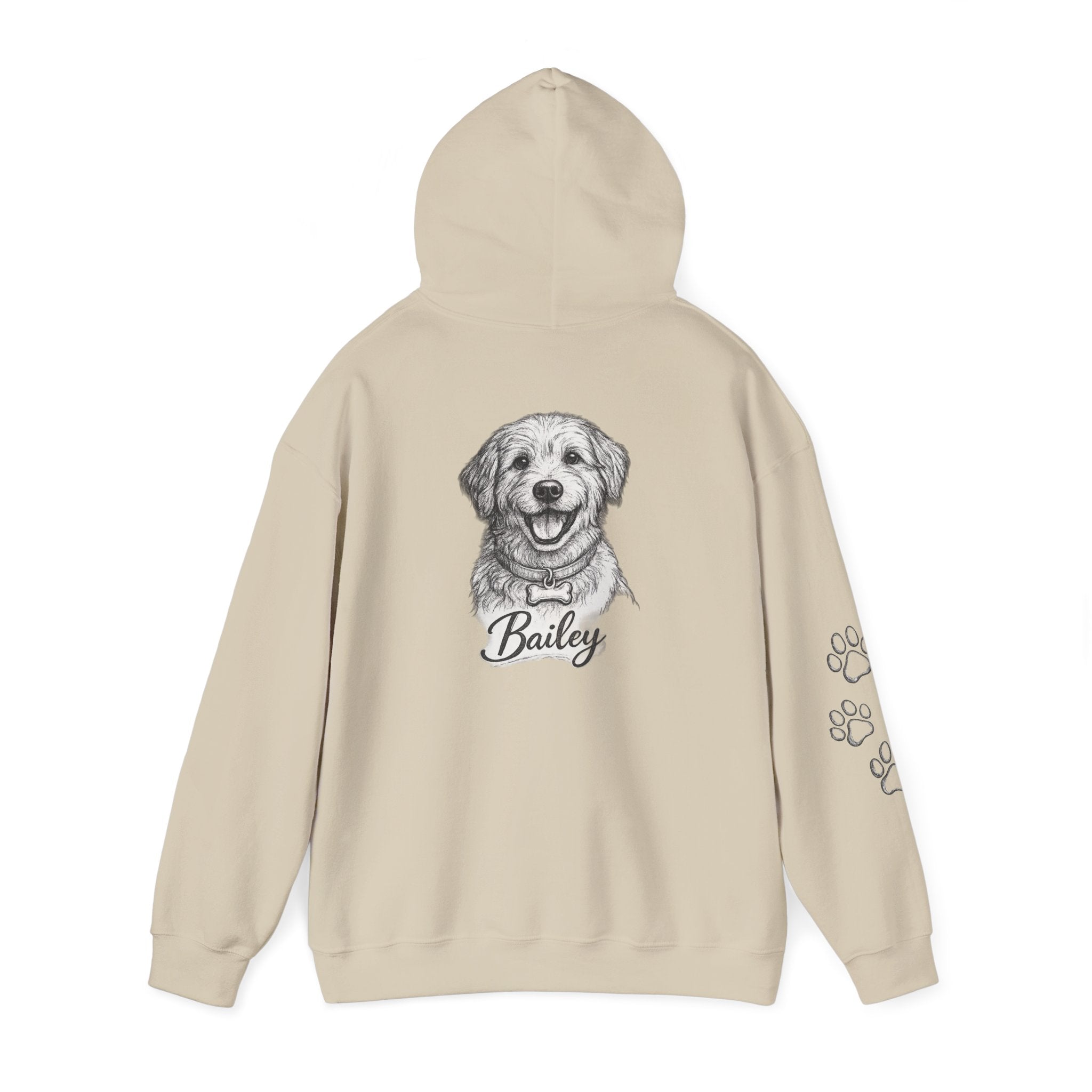 Custom Dog Hoodie – Personalized Pet Portrait Sweatshirt