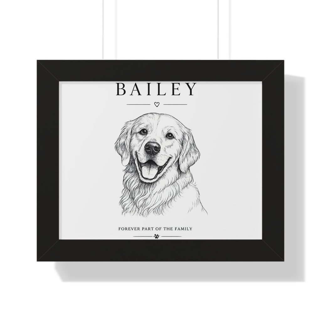 Personalized Framed Pet Portrait