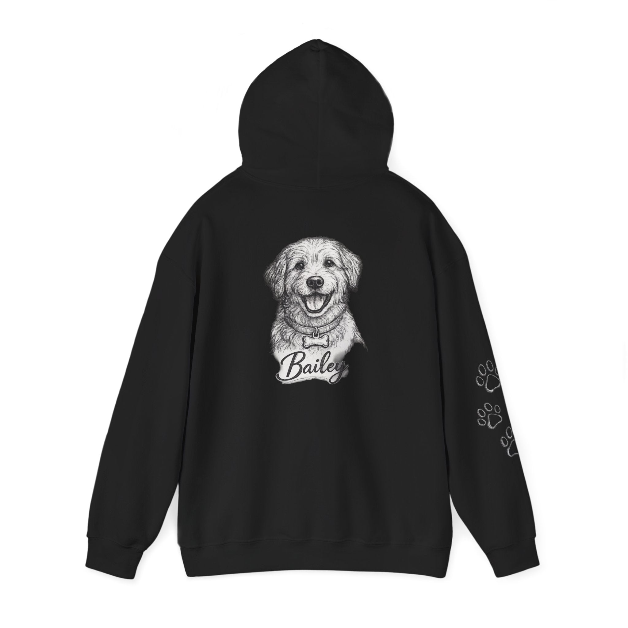 Custom Dog Hoodie – Personalized Pet Portrait Sweatshirt