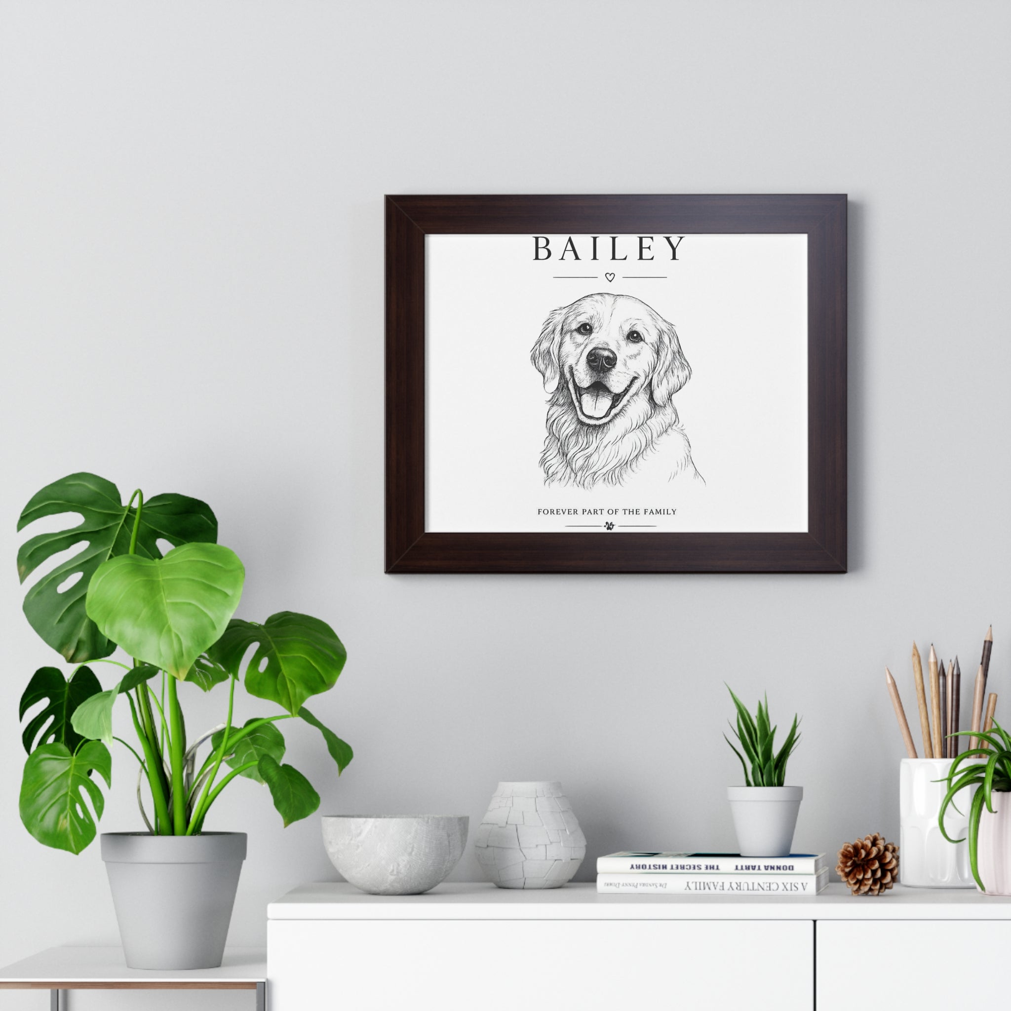 Personalized Framed Pet Portrait