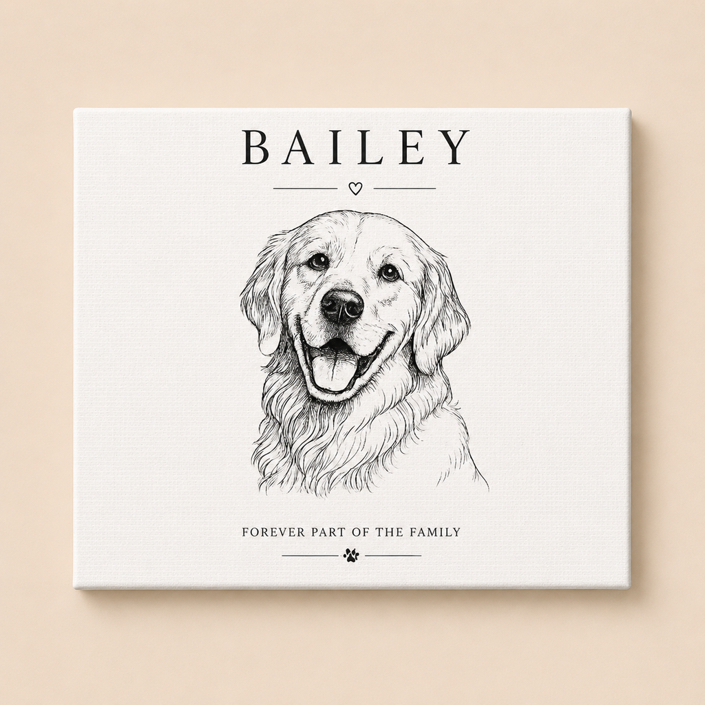 Personalized Pet Canvas Print