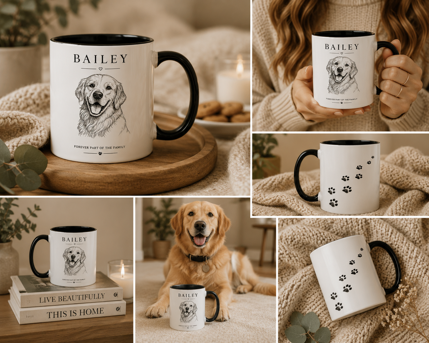 Personalized Dog Portrait Coffee Mug