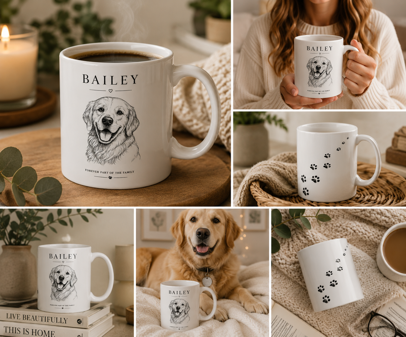 Personalized Dog Portrait Mug