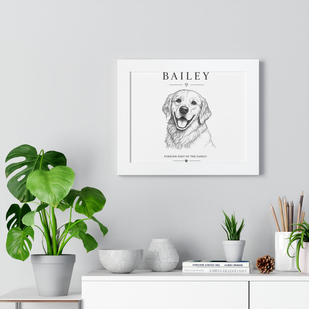 Personalized Framed Pet Portrait