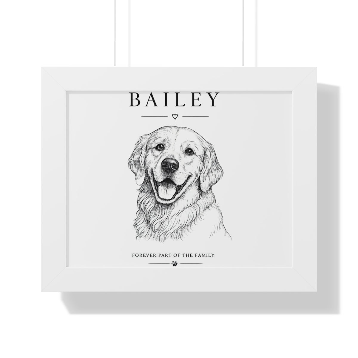 Personalized Framed Pet Portrait